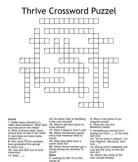 thrive crossword|another word for thrive crossword.